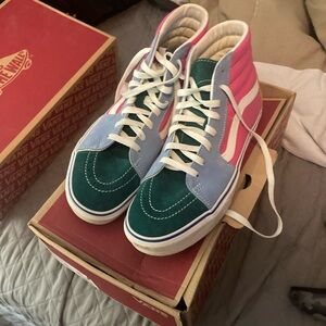 Multi color Vans size 10